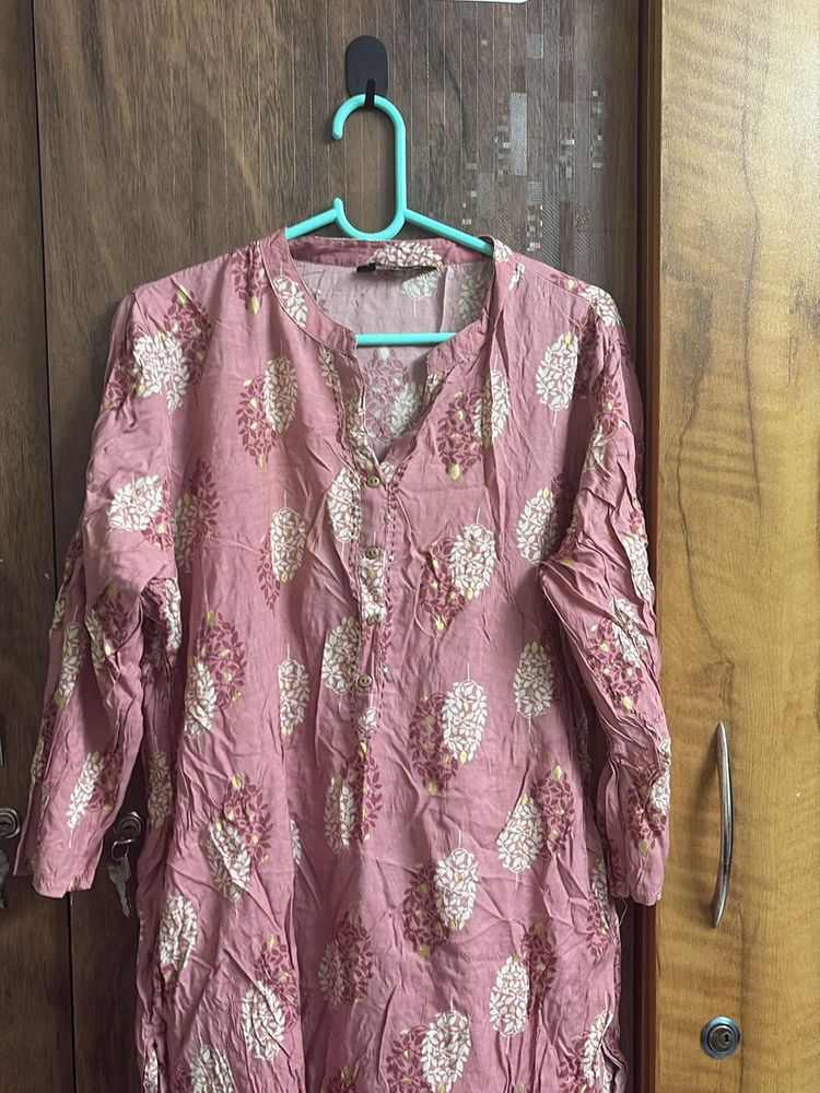 Floral Print Kurta