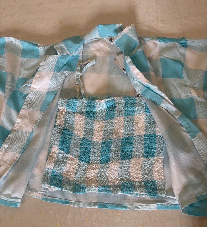 Gingham Two-Piece Set