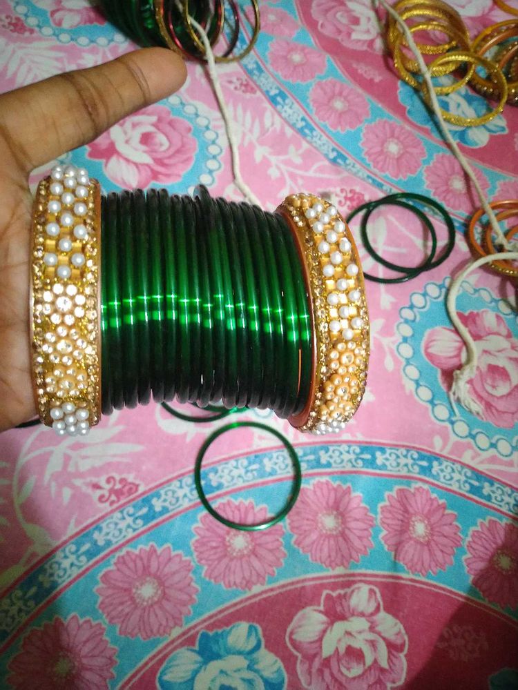 Bangles Set Green.