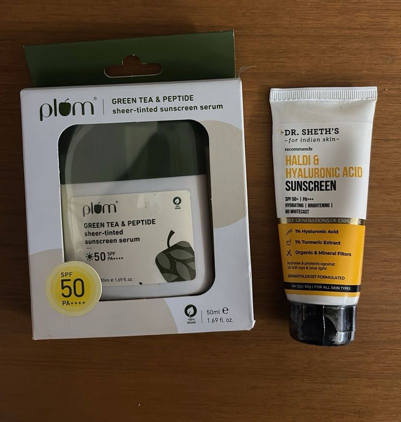 UNOPENED- Plum &amp; Dr. Sheth&#39;s Sunscreen