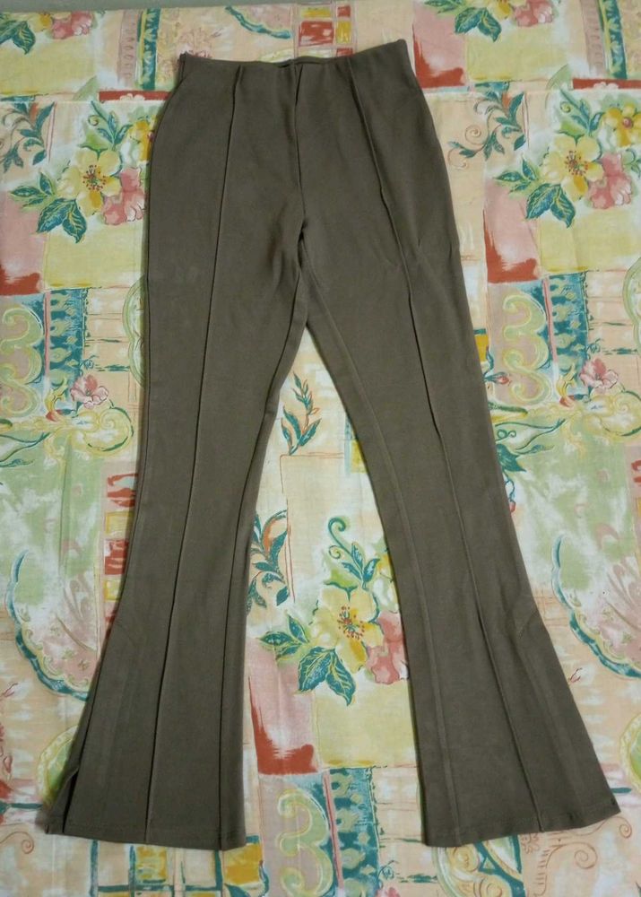 Brown Flared Pants