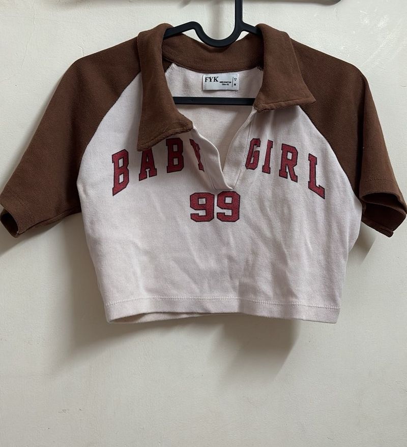 BABY GIRL crop top