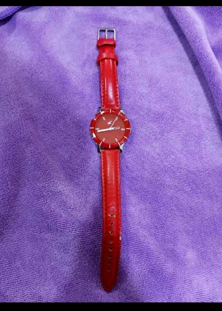 Red Fastrack Watch