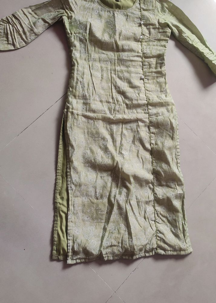 Lime Green Kurta