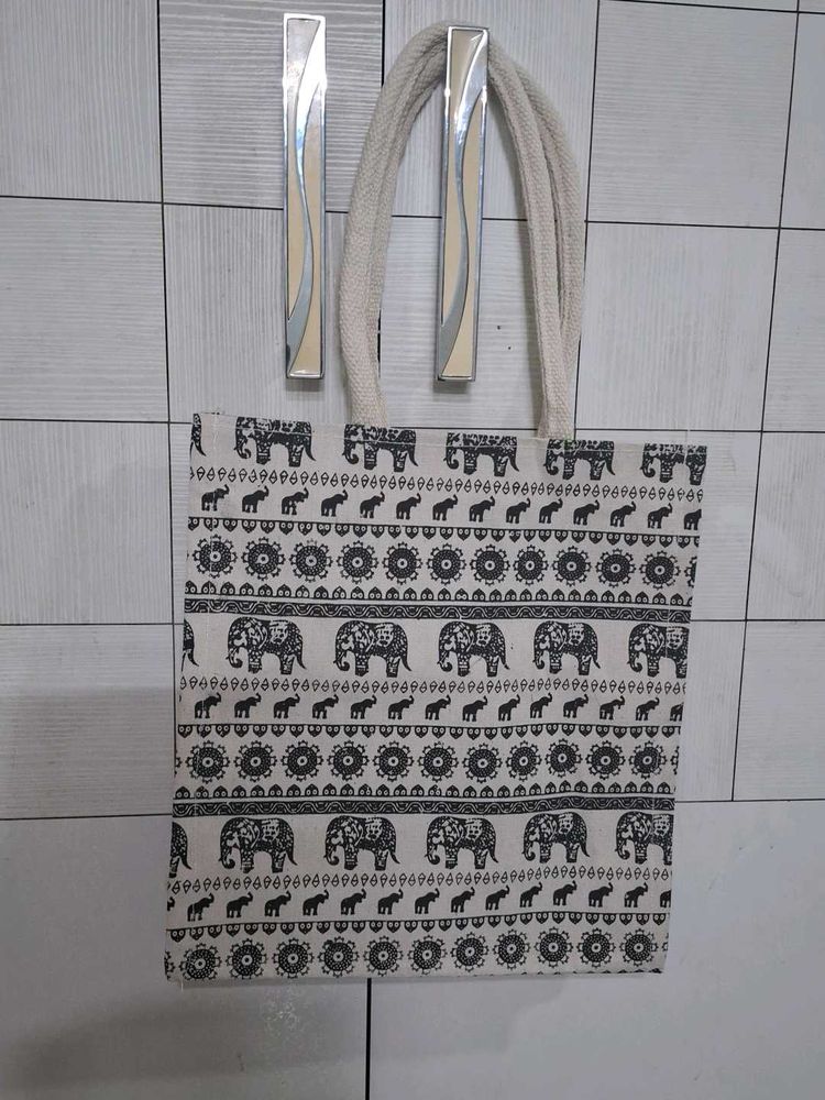 Elephant Print Tote Bag