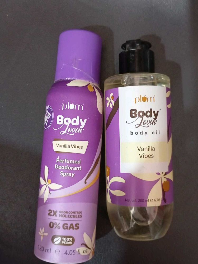 plum vanilla vibes combo set