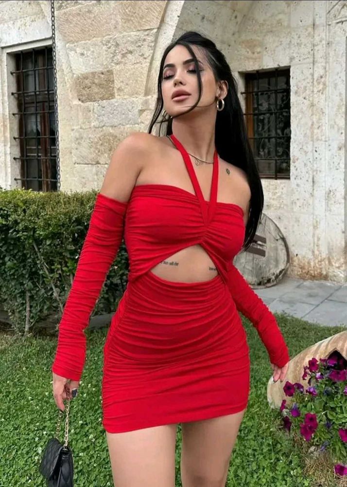 Red Bodycon Mini Dress