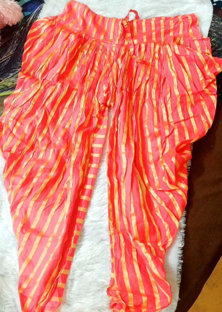 Striped Ethnic Dhoti Pants