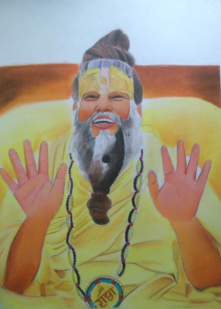 Premanand Maharaj Ji Painting