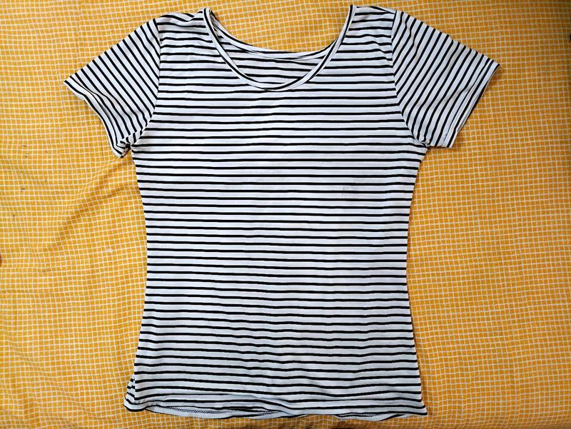White Striped Tshirt