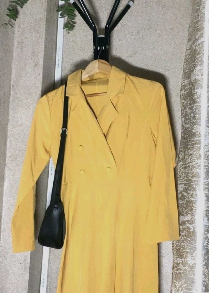 Mustard Yellow Formal Dress