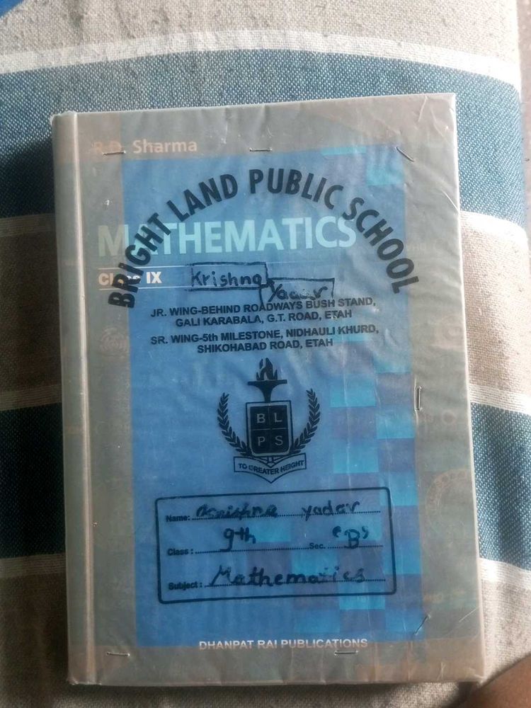 R.D Sharma Book Class 9th
