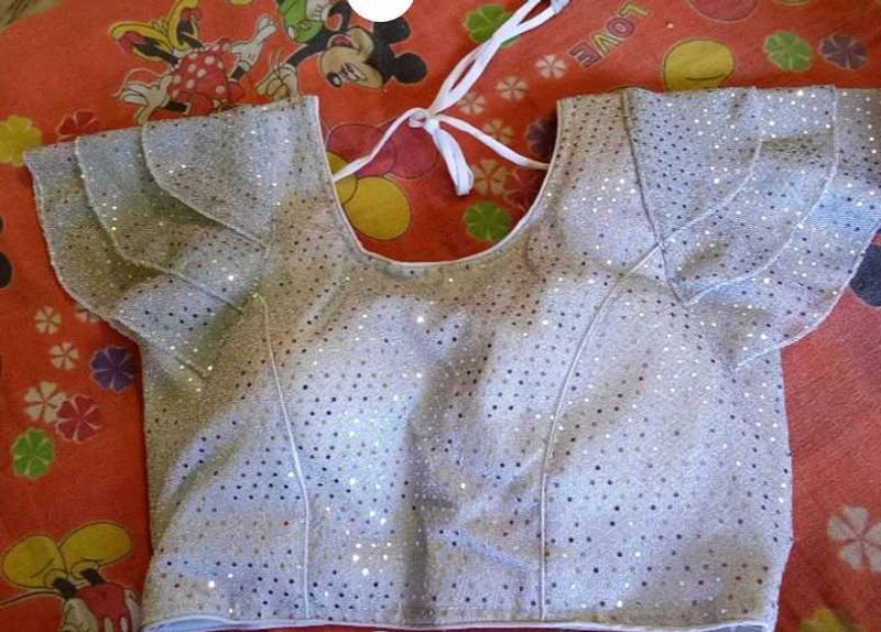 Silver Sequin Blouse
