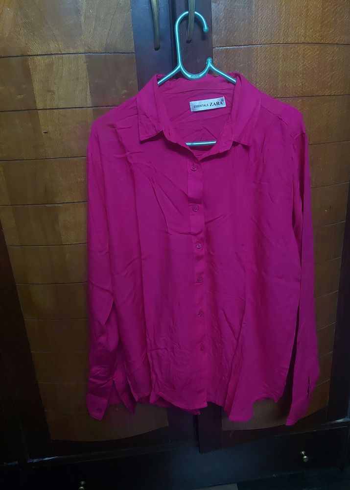 Stunning Zara Bright Pink Shirt