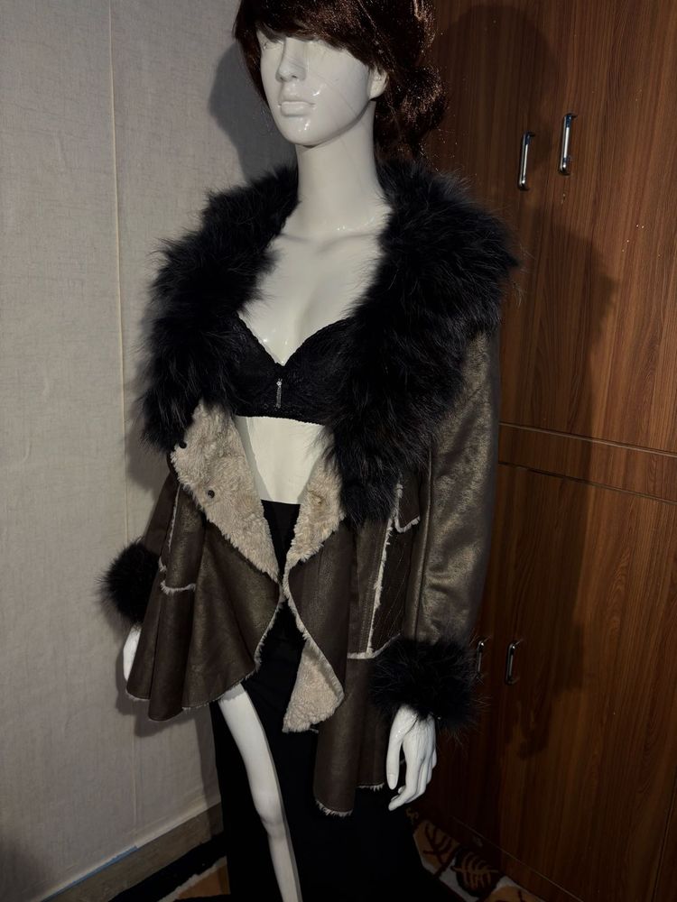 Faux Fur Trim Jacket