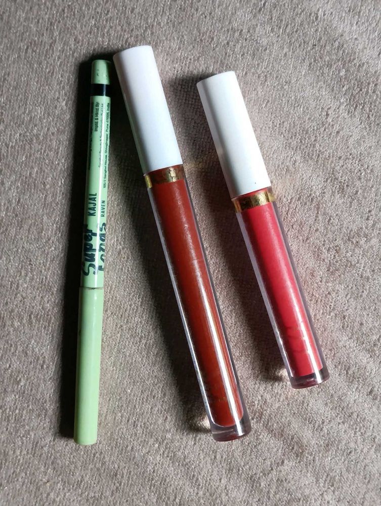 Set Of 2 MyGlamm Lippies &amp; Kajal