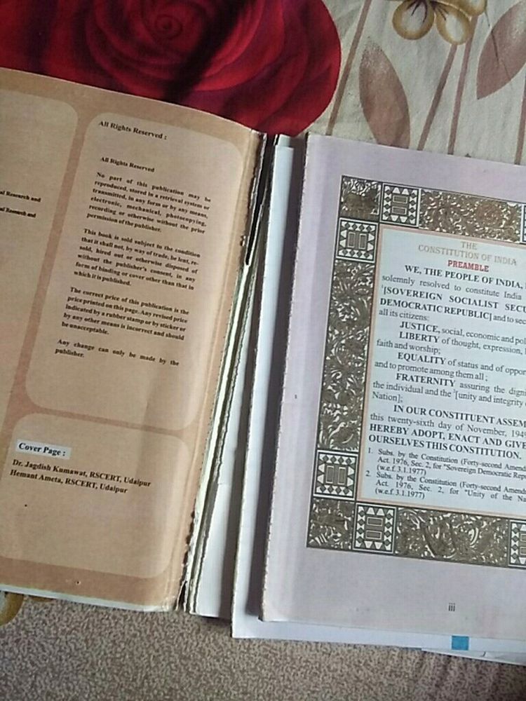 Class 8 Civics book Ncrt Course  Book Condition Good But Pages Bahar Aa Rahe H.