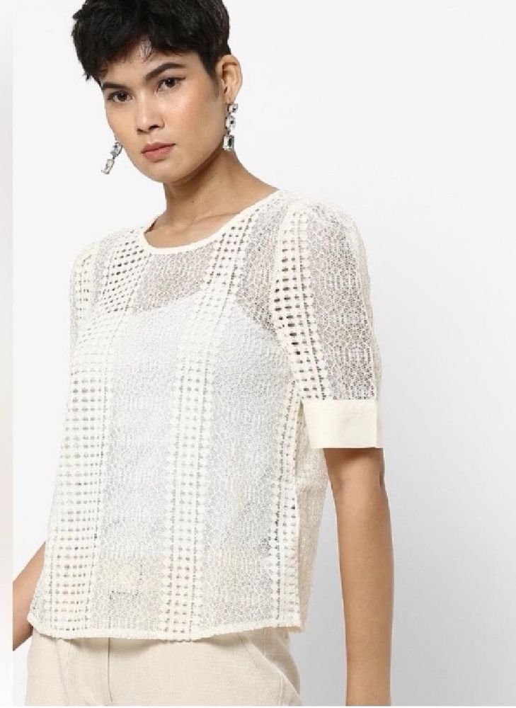 Vero ModaSheer Lace Top