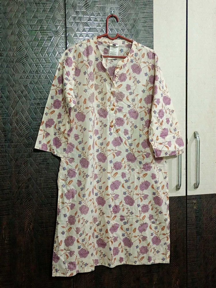 Floral Print Kurta