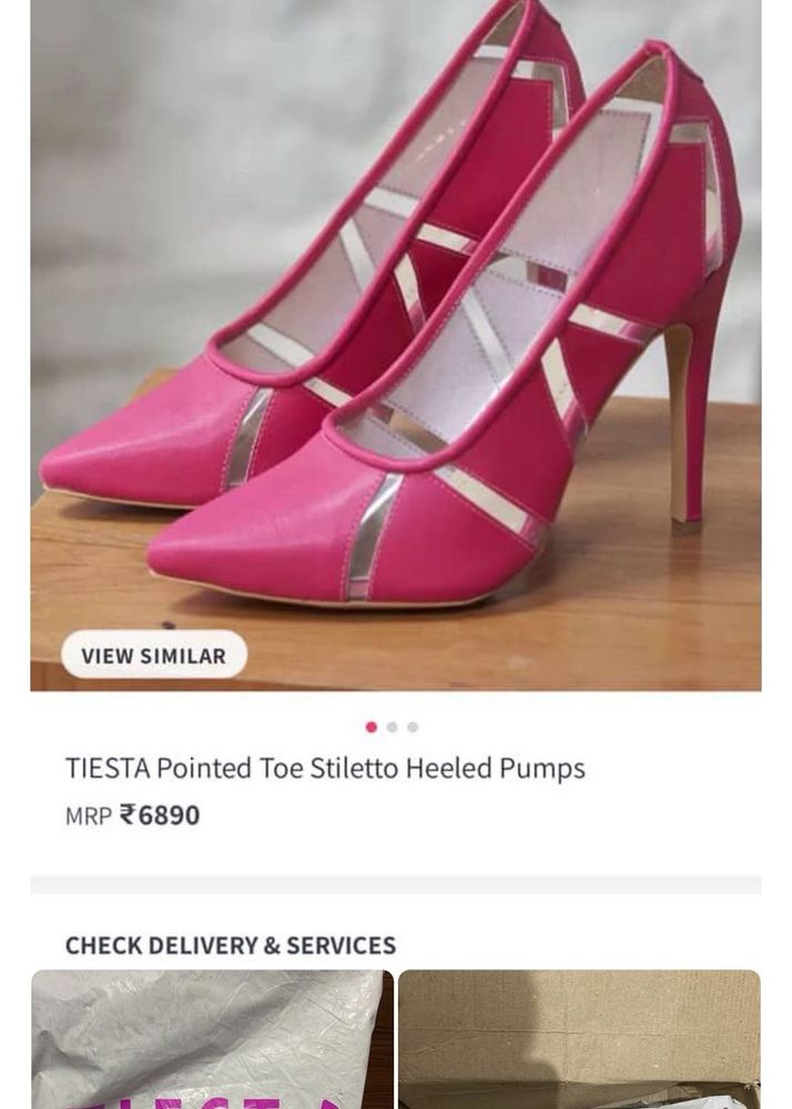 Tiesta Hot Pink Brand New Heels
