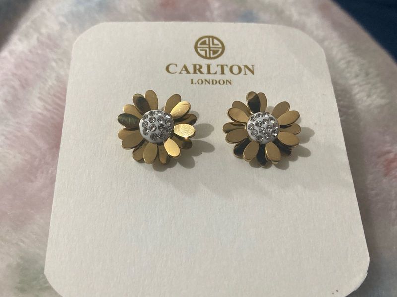 Carlton London Flower Earrings