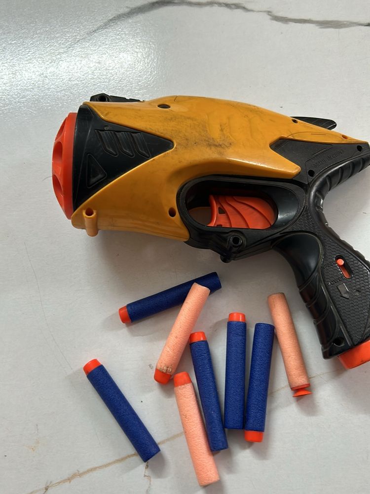 Gun With Bullets , Retractable Trigger