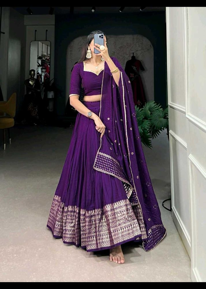 Purple Lehenga Choli Set
