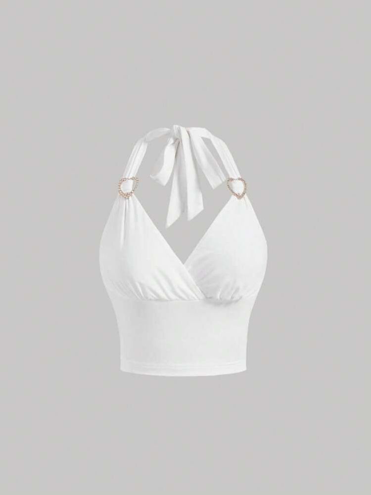 Cute Heart Halter Top