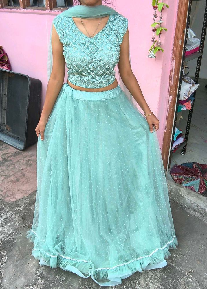 Sea Green Lehenga Choli