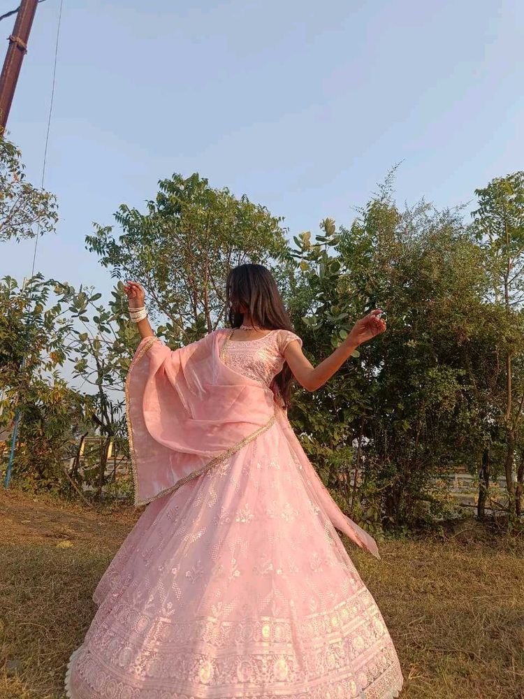 baby Pink Heavy Lehenga Choli