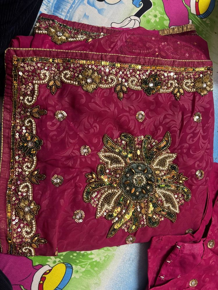 Price Dropped Hand Work Saree