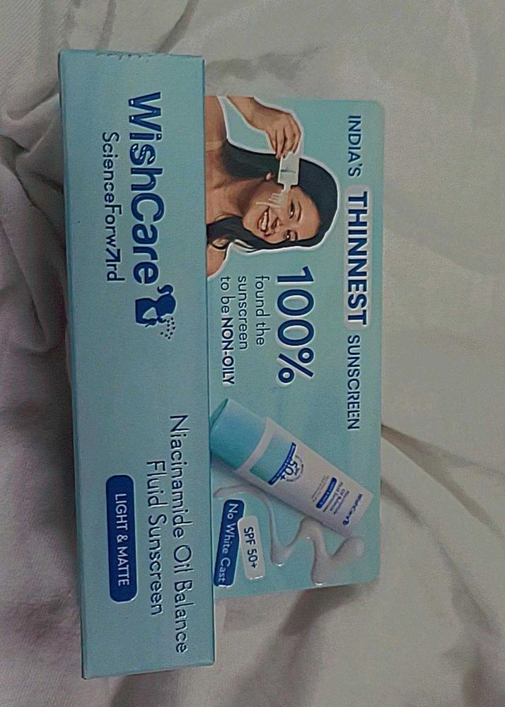 WishCare SPF 50+ Niacinamide Oil Balance Sunscreen