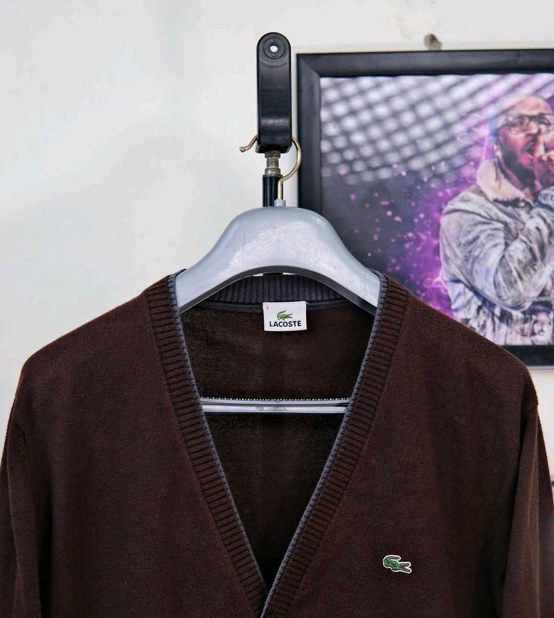 Lacoste Brown Cardigan