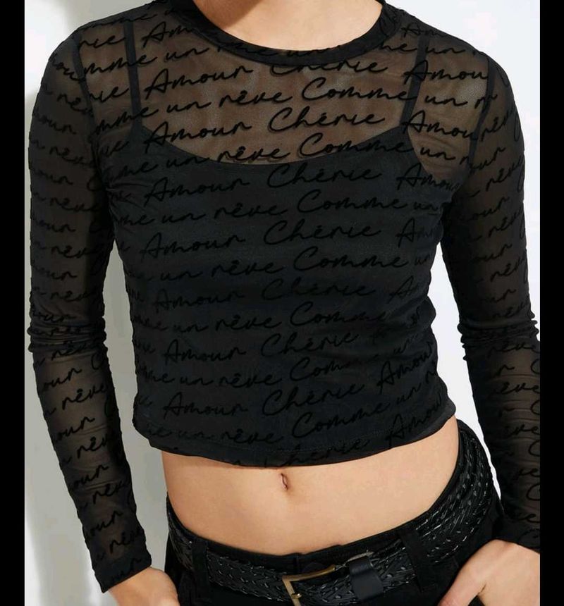 net crop top