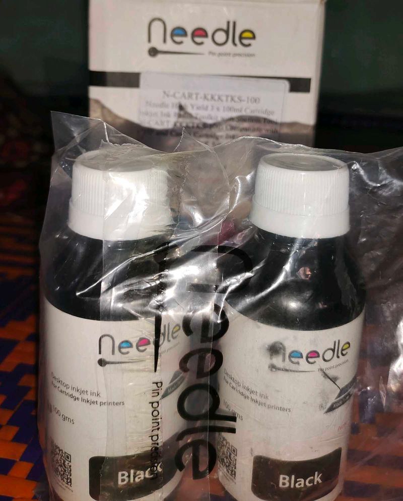 Needle High Yield 2 x 100ml Cartridge Inkjet Ink