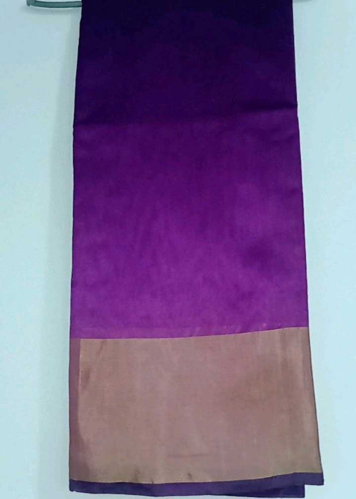 Elegant Purple &amp; Gold Saree
