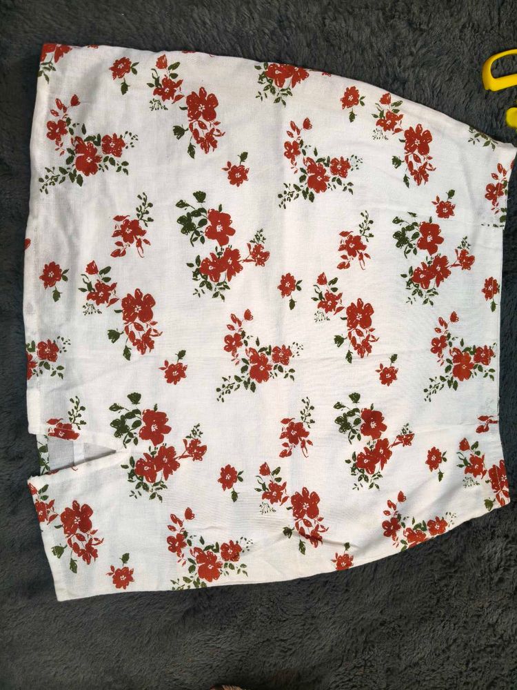 Floral Mini Skirt