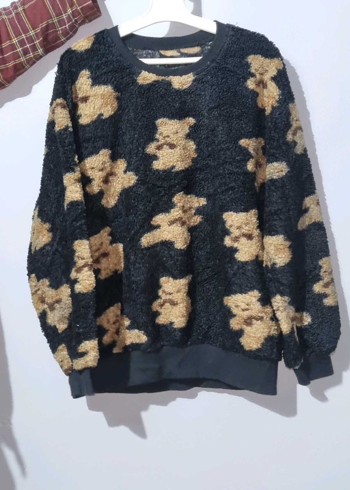 Teddy Bear Print Sweater