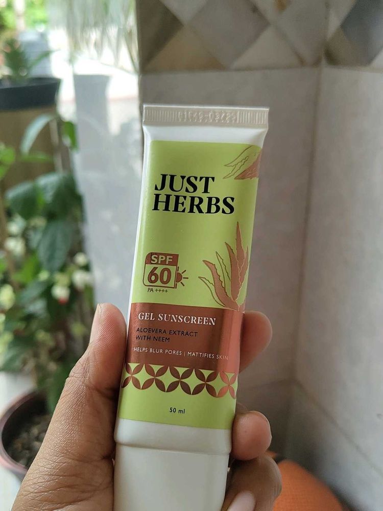 Just Herbs SPF 60 Gel Sunscreen