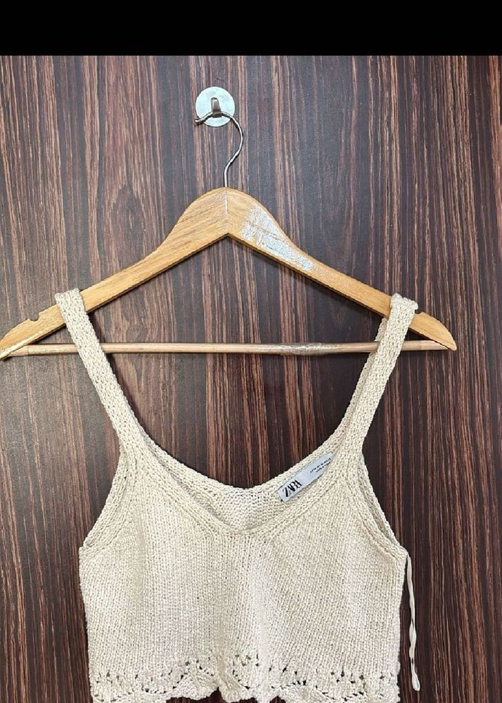 Zara Off White  Crochet