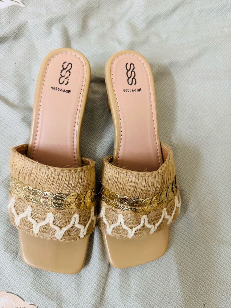 Stylish Beige Heels