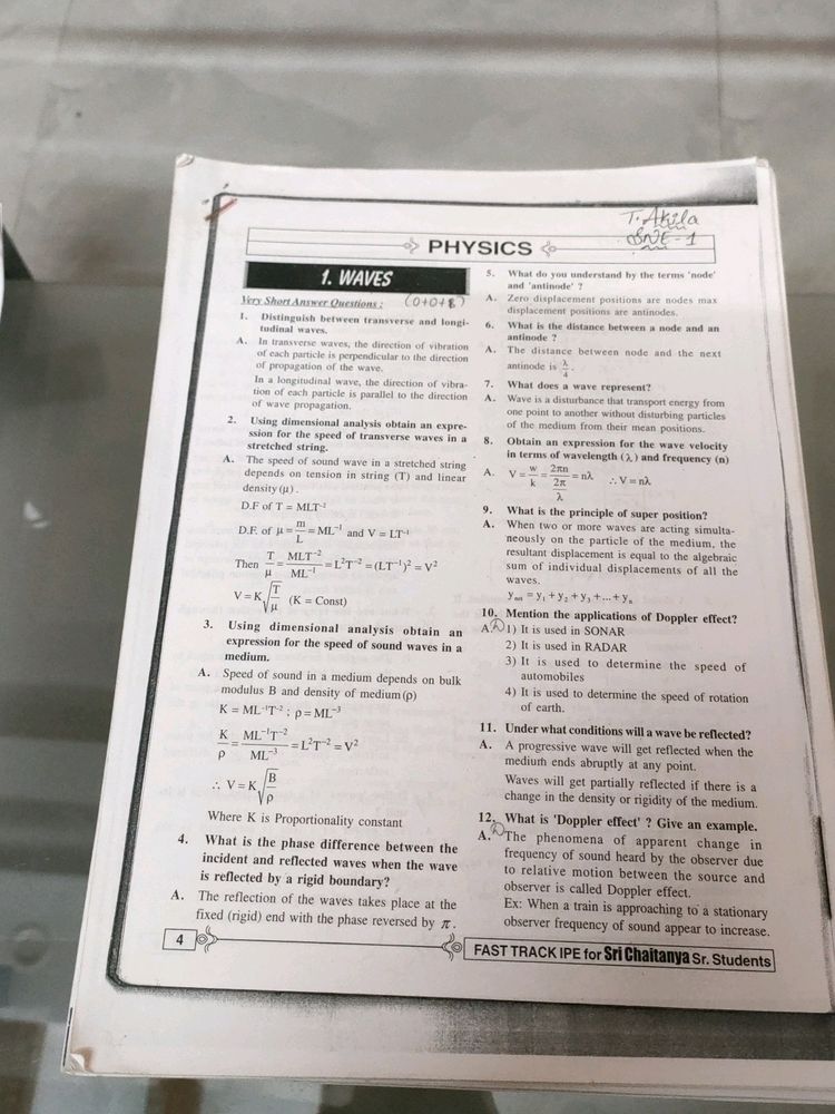 Inter 2ndyear Fast Track Material Xerox,Etc
