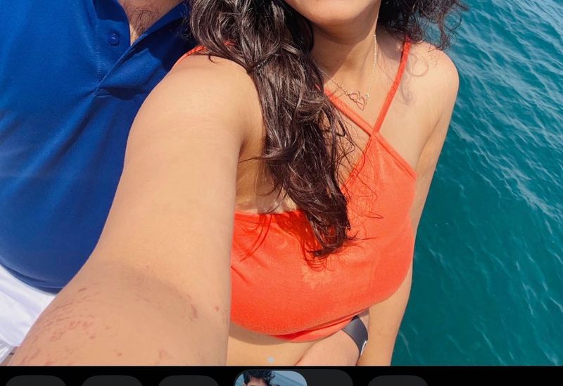 Orange One Piece crop top