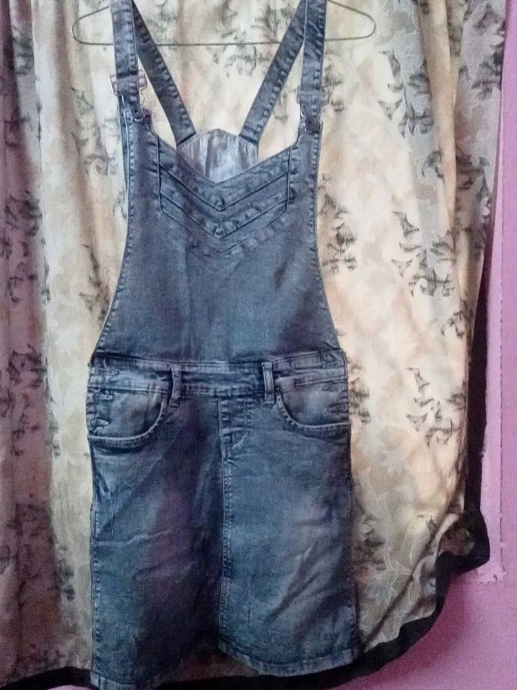 Denim Overall Dress