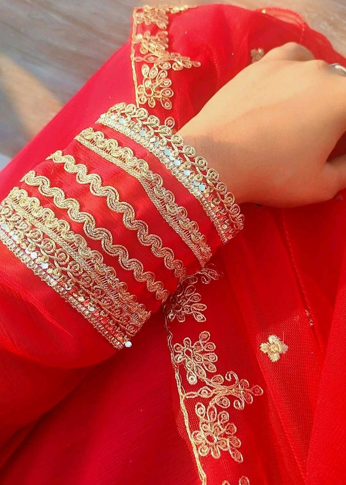 Red Beautiful Anarkali Dresss