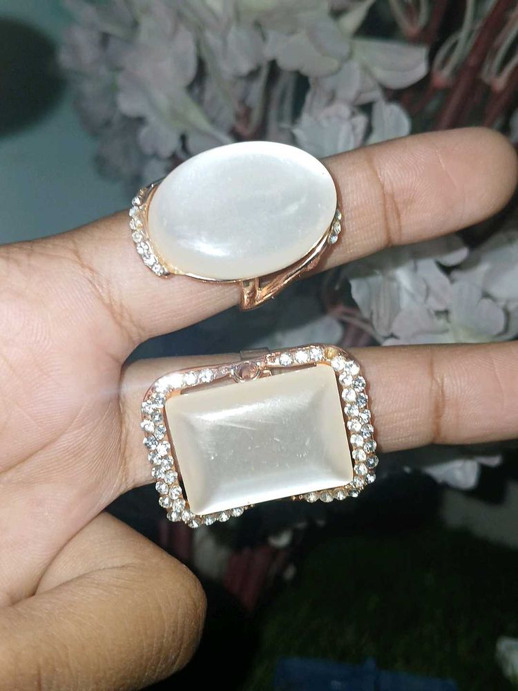 White Stone Ring