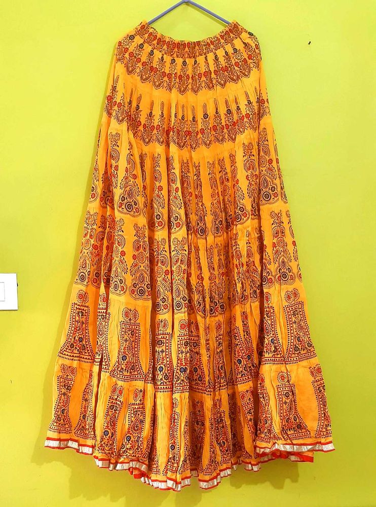 Full Circular Printed Skirt