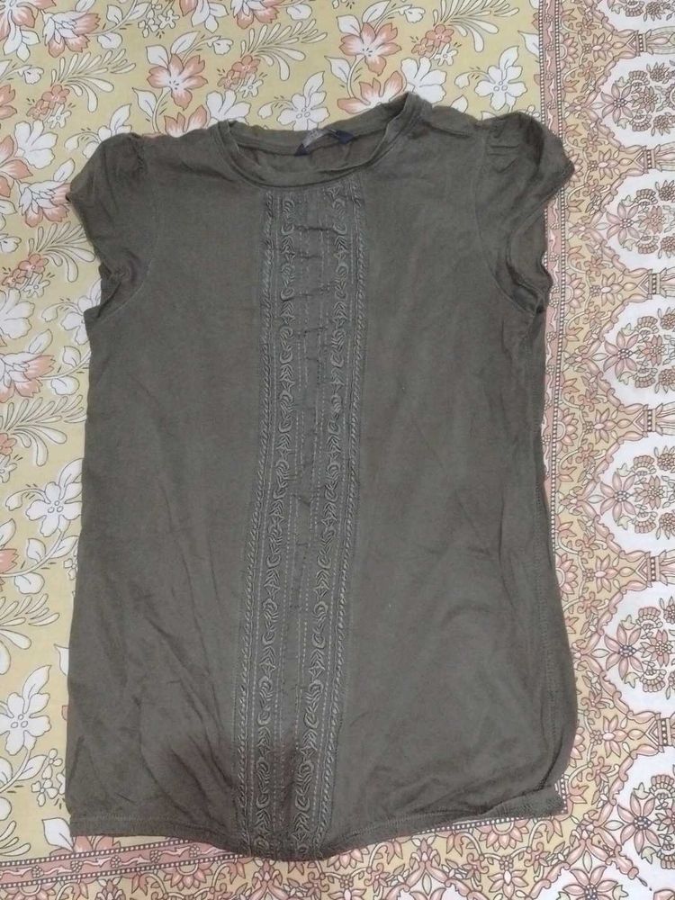 Olive Green Top