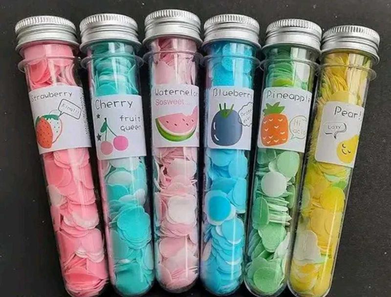 Combo(Pack Of 6,Paper Soap Flower Design Tube Shap