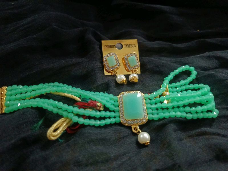 Combo Of 2 Choker Set , 5 Rubber... Colours Avail